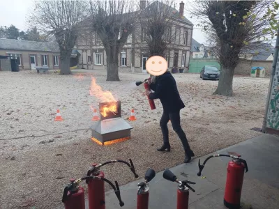 Formation incendie école Voves