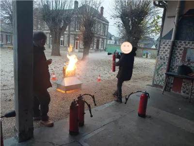 Formation incendie école Voves