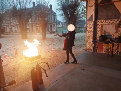 Formation incendie école Voves